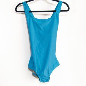 Waterpro Swimsuit Turquoise Blue Size 12 One Piece Competitive Swimwear Sports